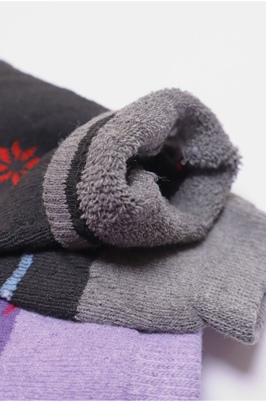 Набір шкарпеток жіночих махрових 3 штуки 712 190187