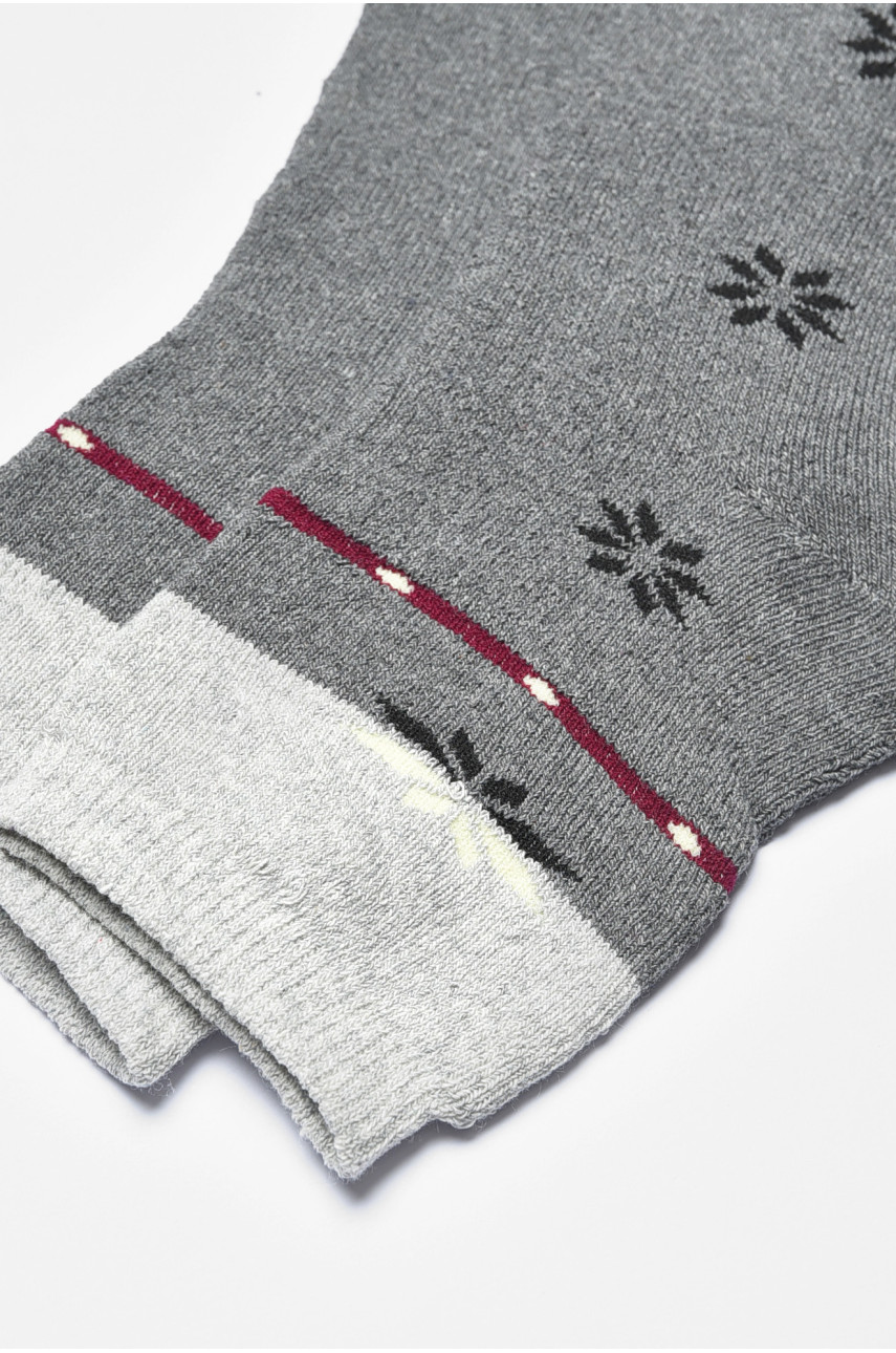 Шкарпетки жіночі махрові сірого кольору 712 190193 Шкарпетки жіночі махрові сірого кольору 712 190193