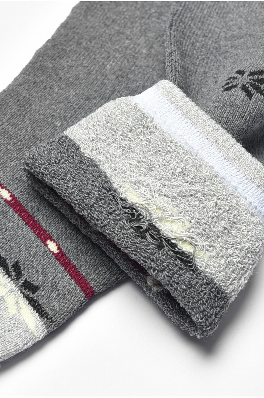Шкарпетки жіночі махрові сірого кольору 712 190193 Шкарпетки жіночі махрові сірого кольору 712 190193