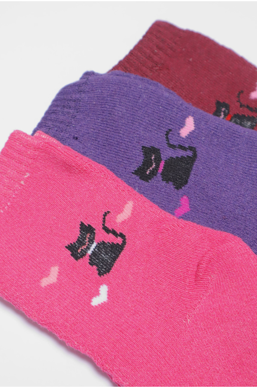 Набір шкарпеток жіночих махрових 3 штуки 777 190197