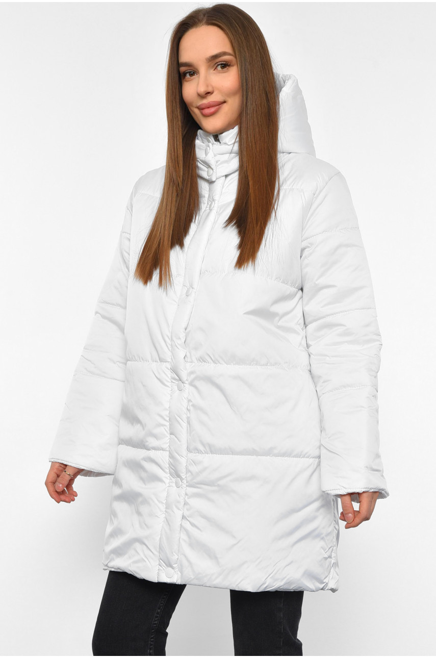 Куртка жіноча демісезонна білого кольору 8859 190232