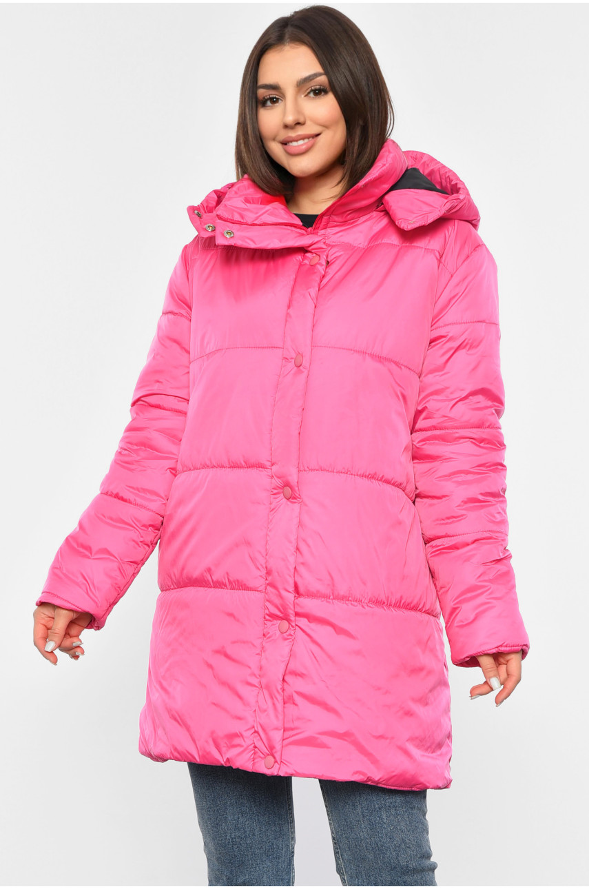 Куртка жіноча демісезонна малинового кольору 8859 190236