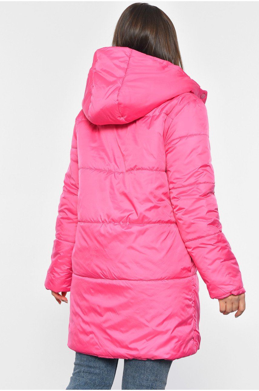 Куртка жіноча демісезонна малинового кольору 8859 190236