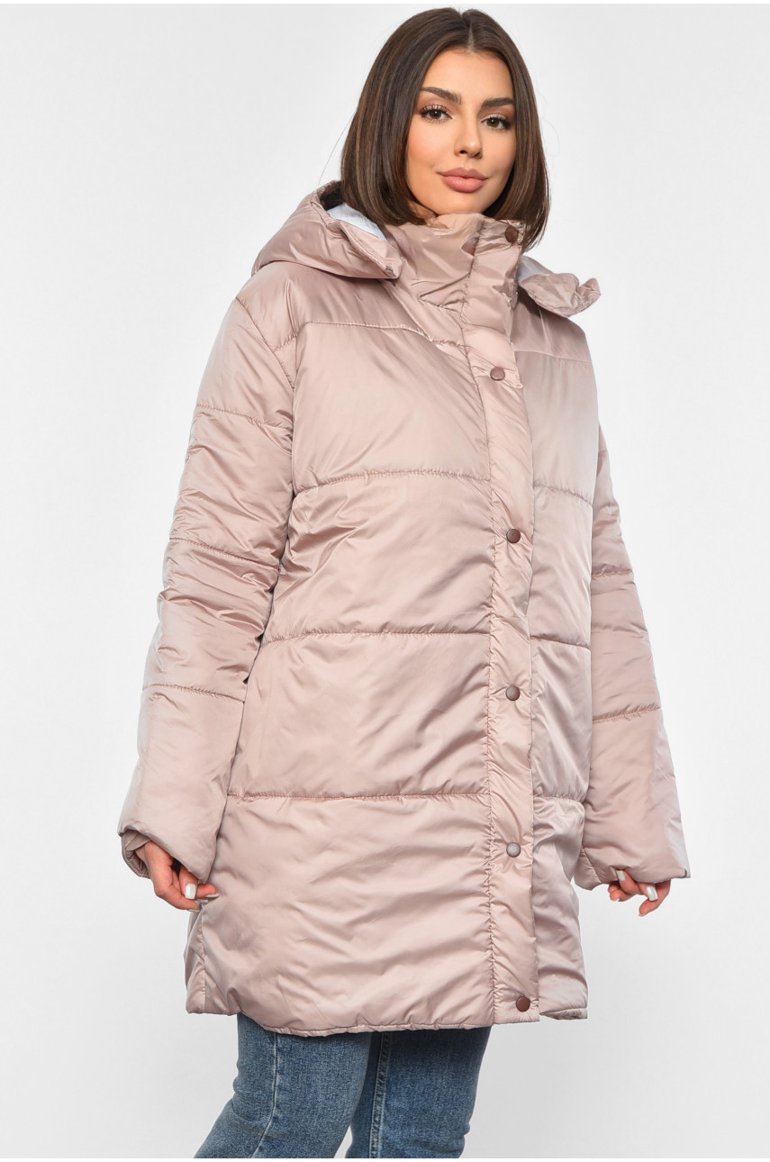 Куртка жіноча демісезонна бежевого кольору 8859 190237