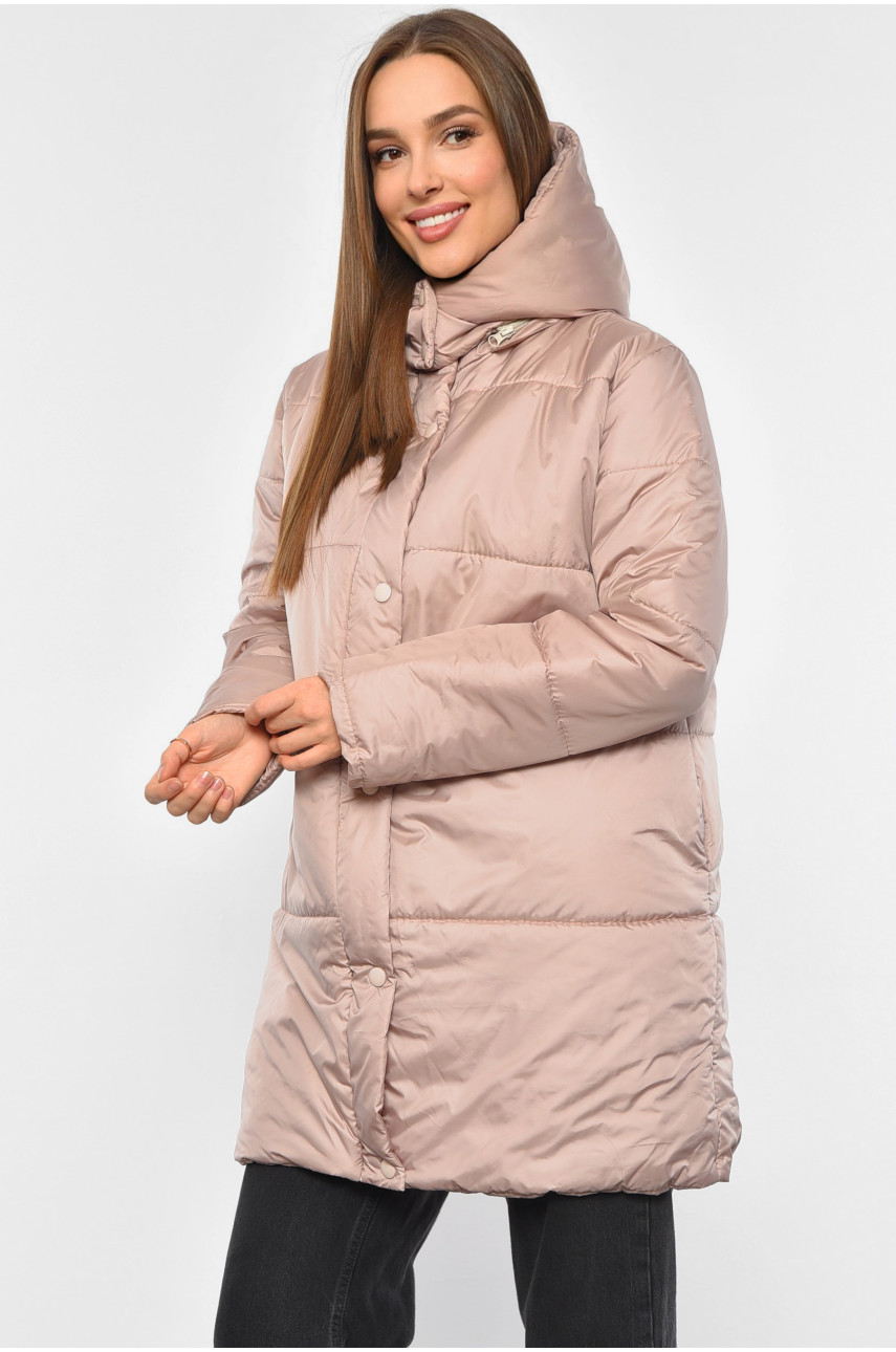 Куртка жіноча демісезонна бежевого кольору 8859 190238