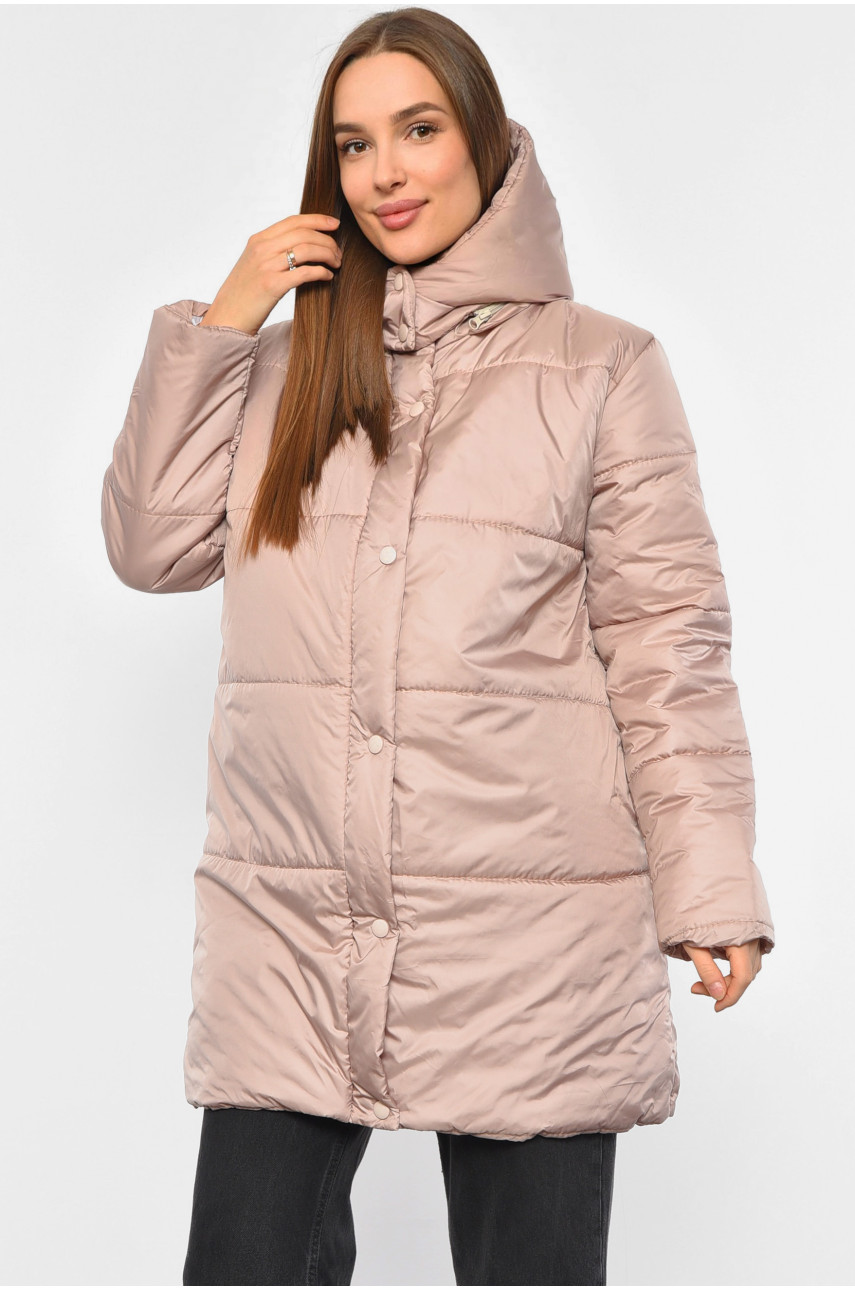 Куртка жіноча демісезонна бежевого кольору 8859 190238
