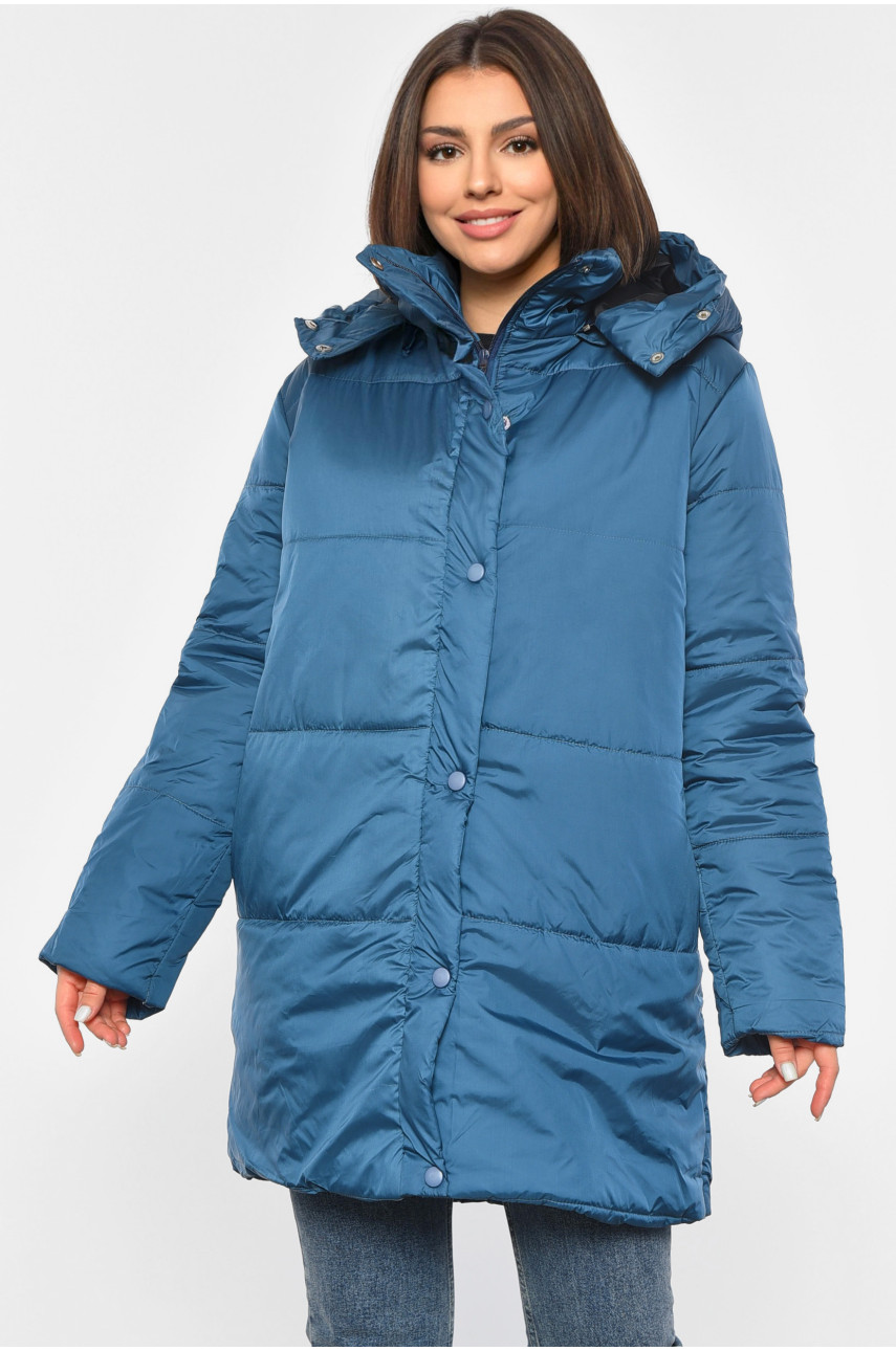 Куртка жіноча демісезонна темно-синього кольору 8859 190239