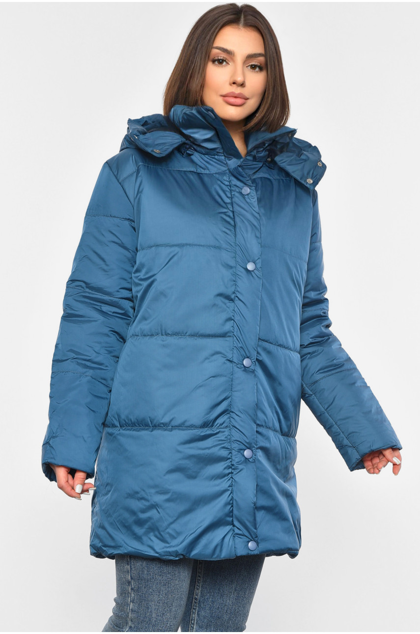 Куртка жіноча демісезонна темно-синього кольору 8859 190239
