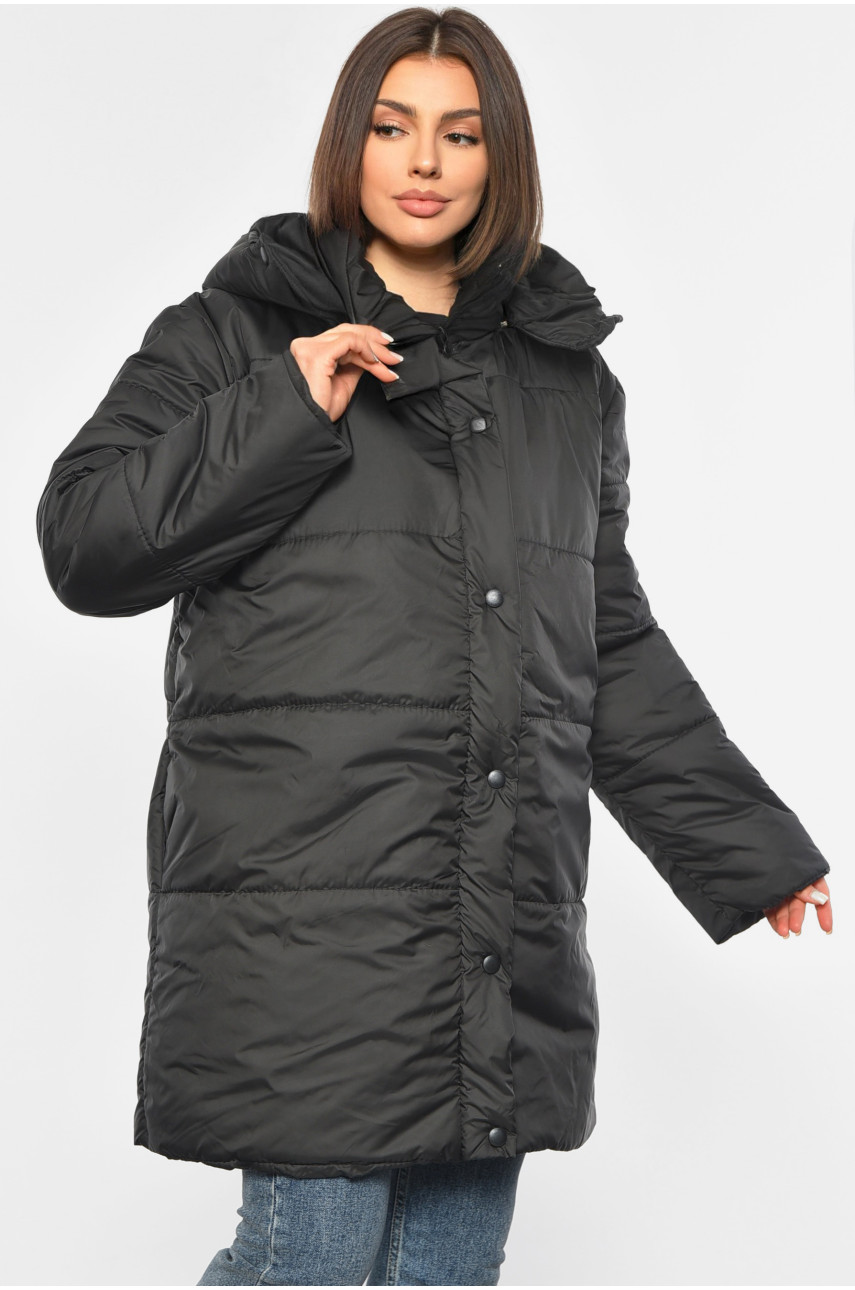 Куртка жіноча демісезонна чорного кольору 8859 190240