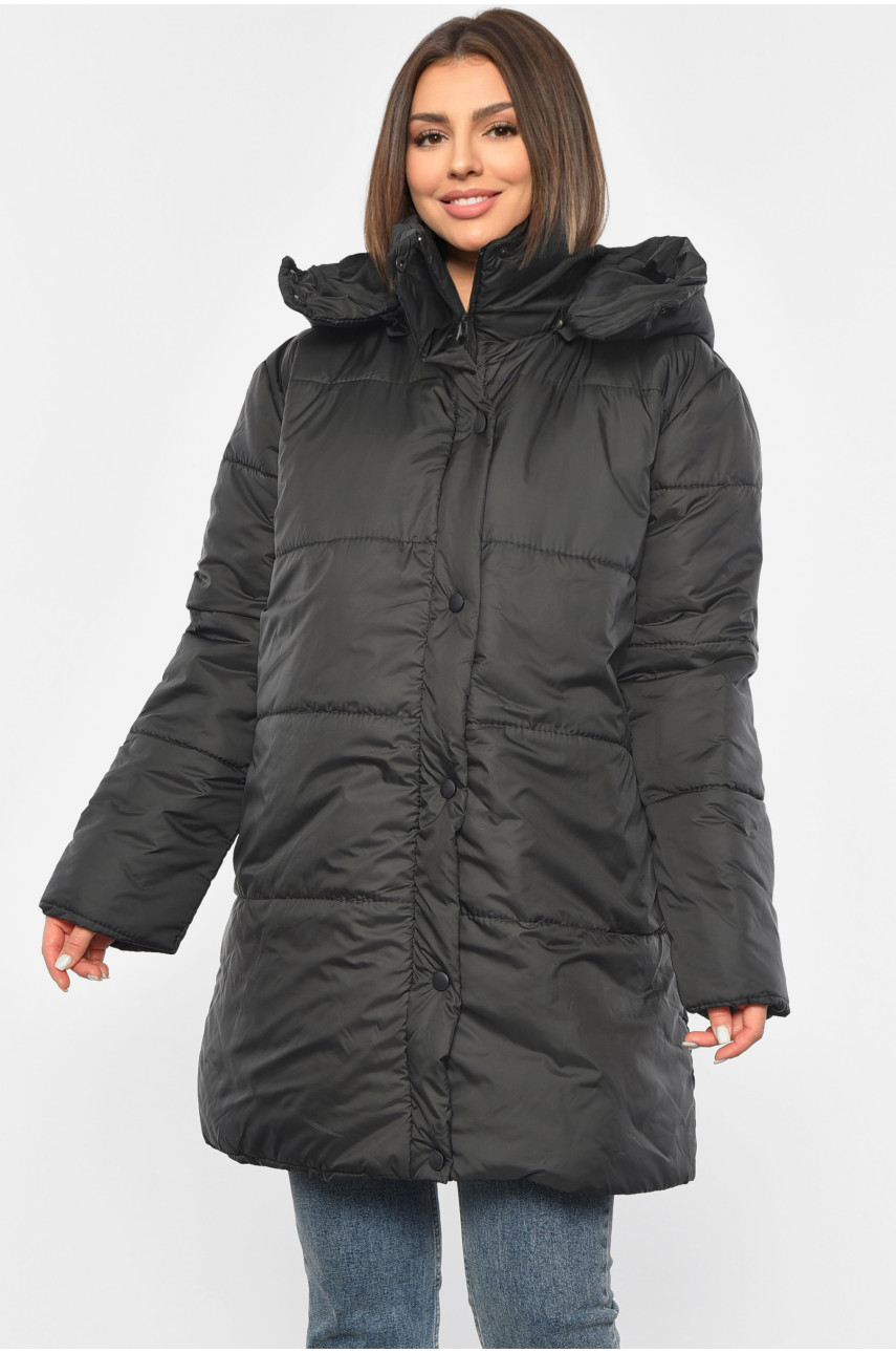 Куртка жіноча демісезонна чорного кольору 8859 190240