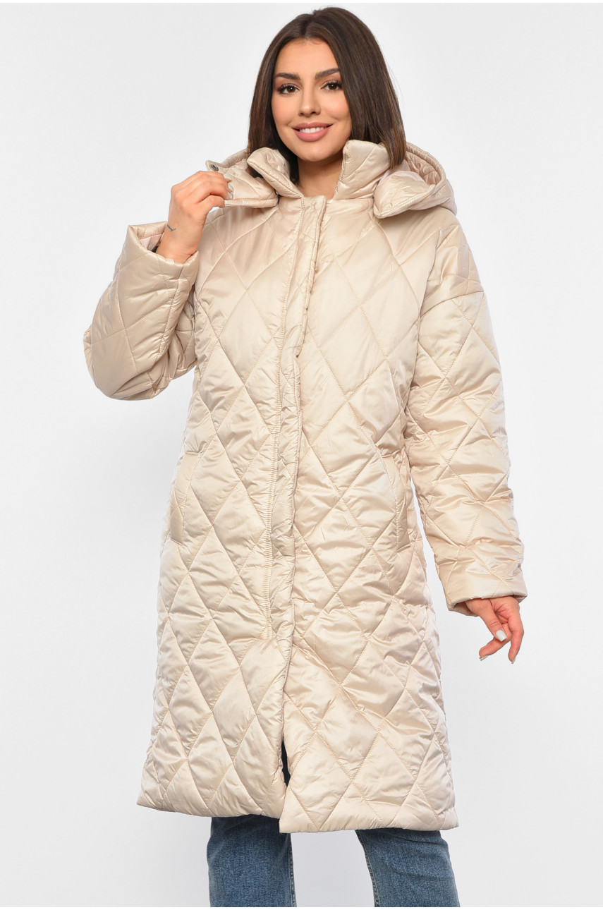 Куртка жіноча демісезонна молочного кольору 8860 190245
