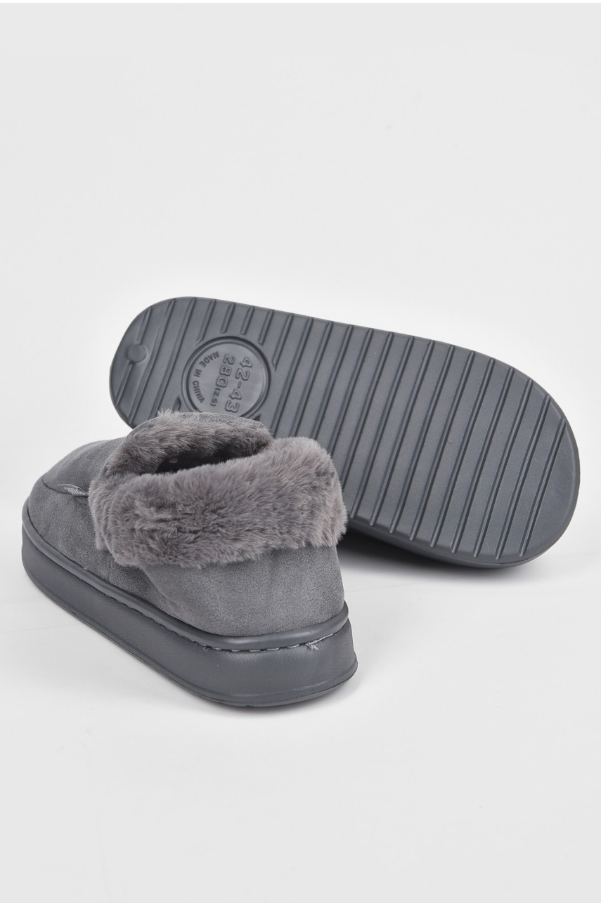 Капці кімнатні чоловічі сірого кольору 9819-3 190255