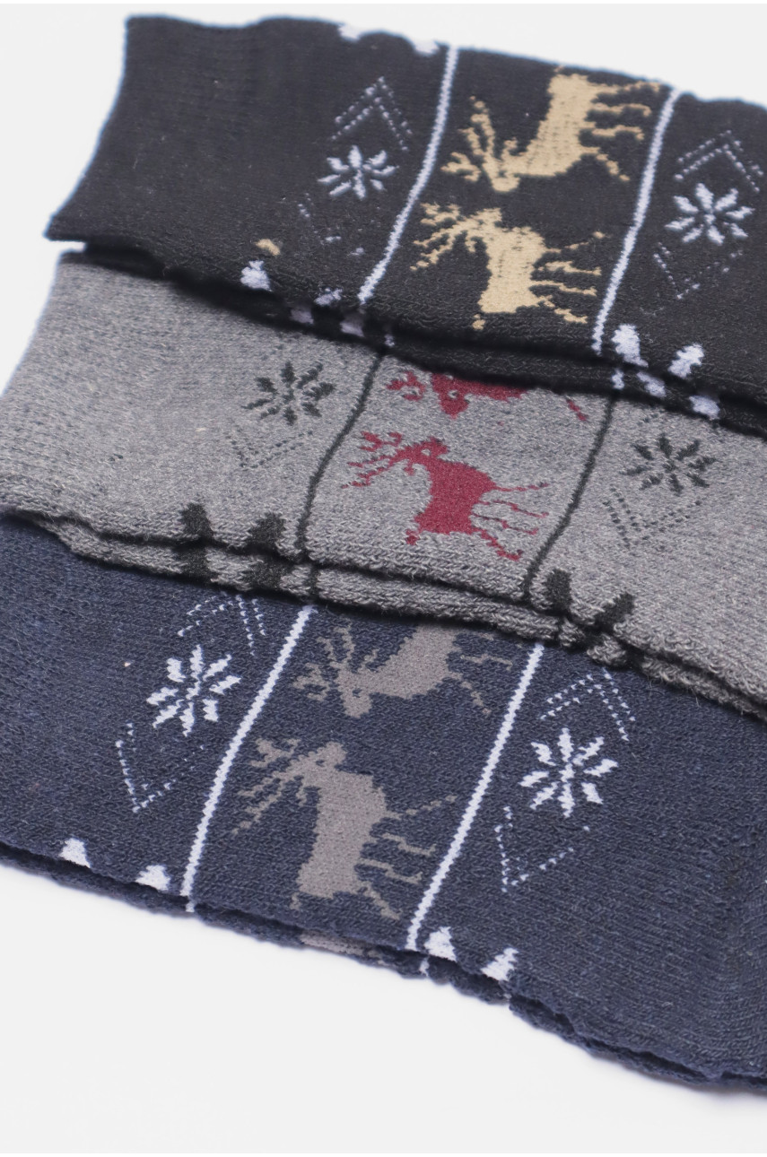 Набір шкарпеток жіночих махрових 3 штуки 881 190305