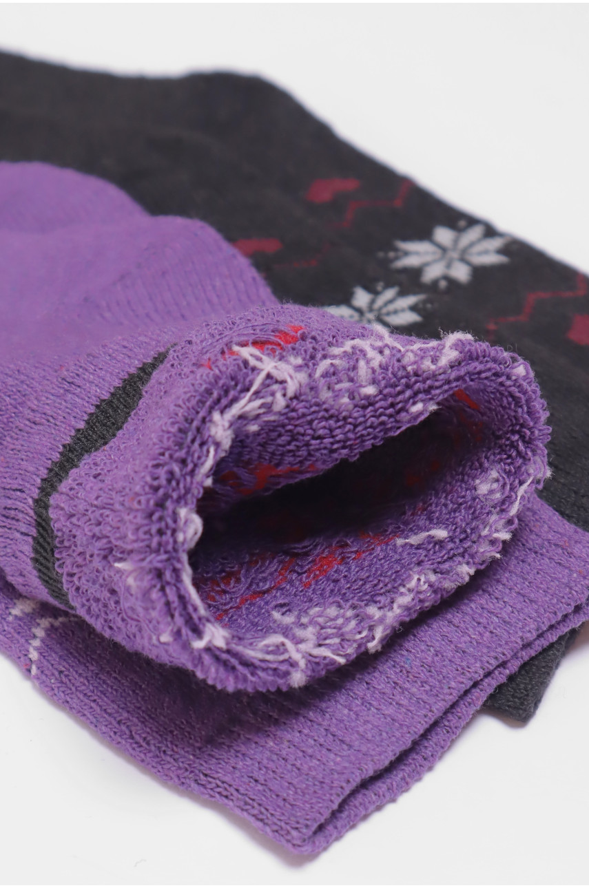 Набір шкарпеток жіночих махрових 3 штуки 882 190312