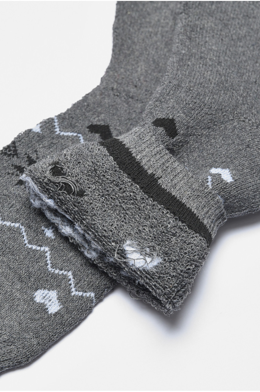 Носки женские махровые серого цвета 882 190321 Носки женские махровые серого цвета 882 190321
