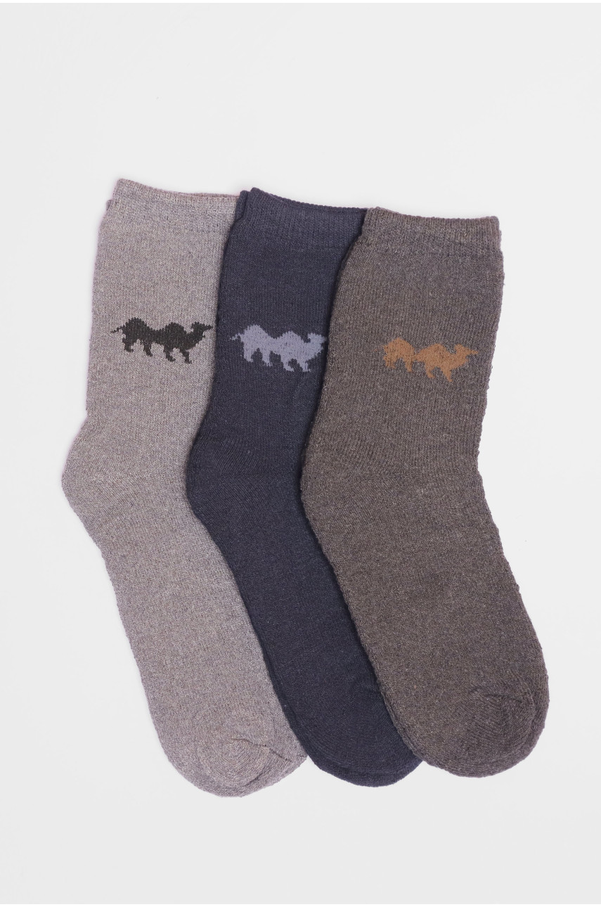 Набір шкарпеток чоловічих махрових 3 штуки 107 190327