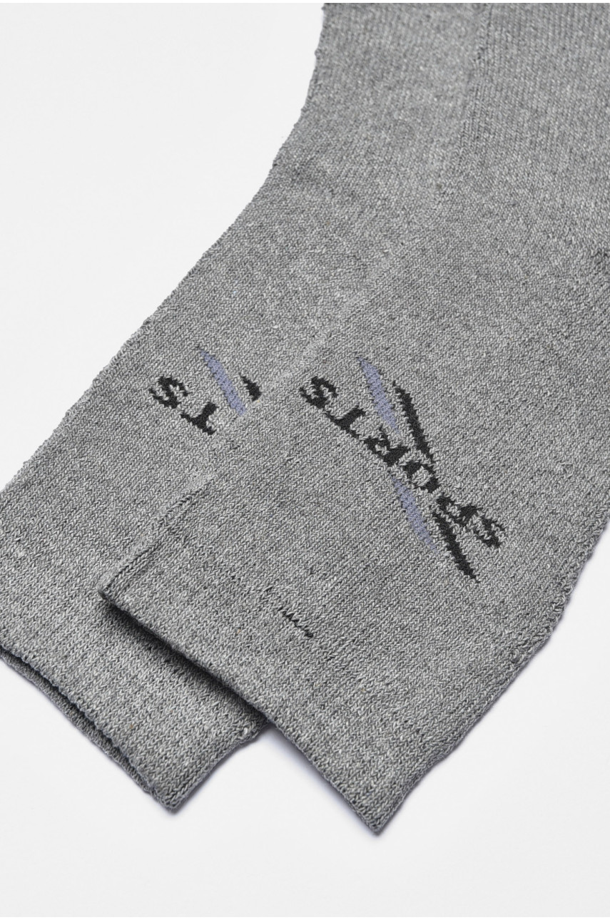 Шкарпетки чоловічі махрові сірого кольору 772 190338