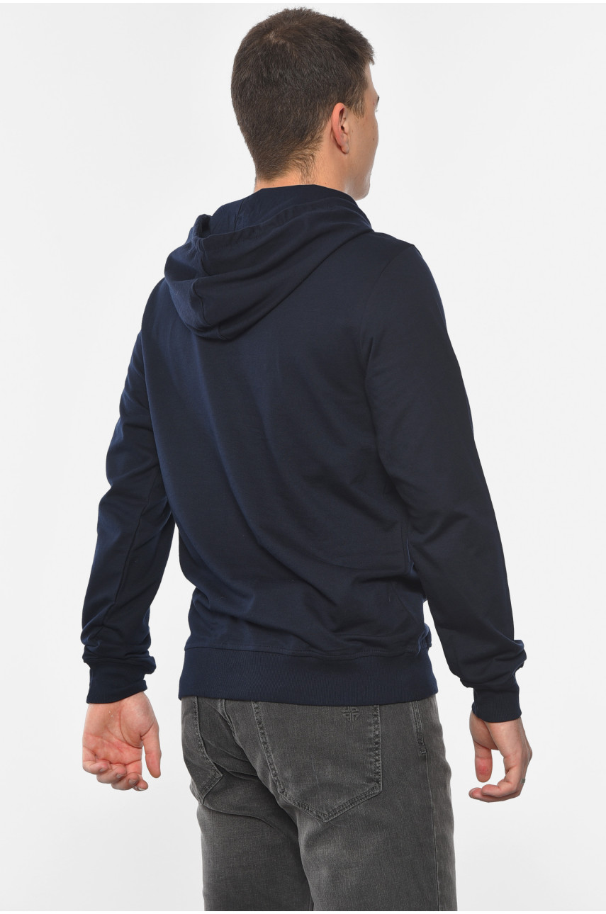 Худі чоловіче темно-синього кольору 714 190342 Худі чоловіче темно-синього кольору 714 190342