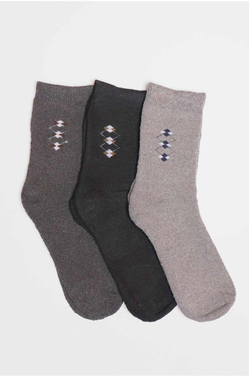 Набір шкарпеток чоловічих махрових 3 штуки 773 190344