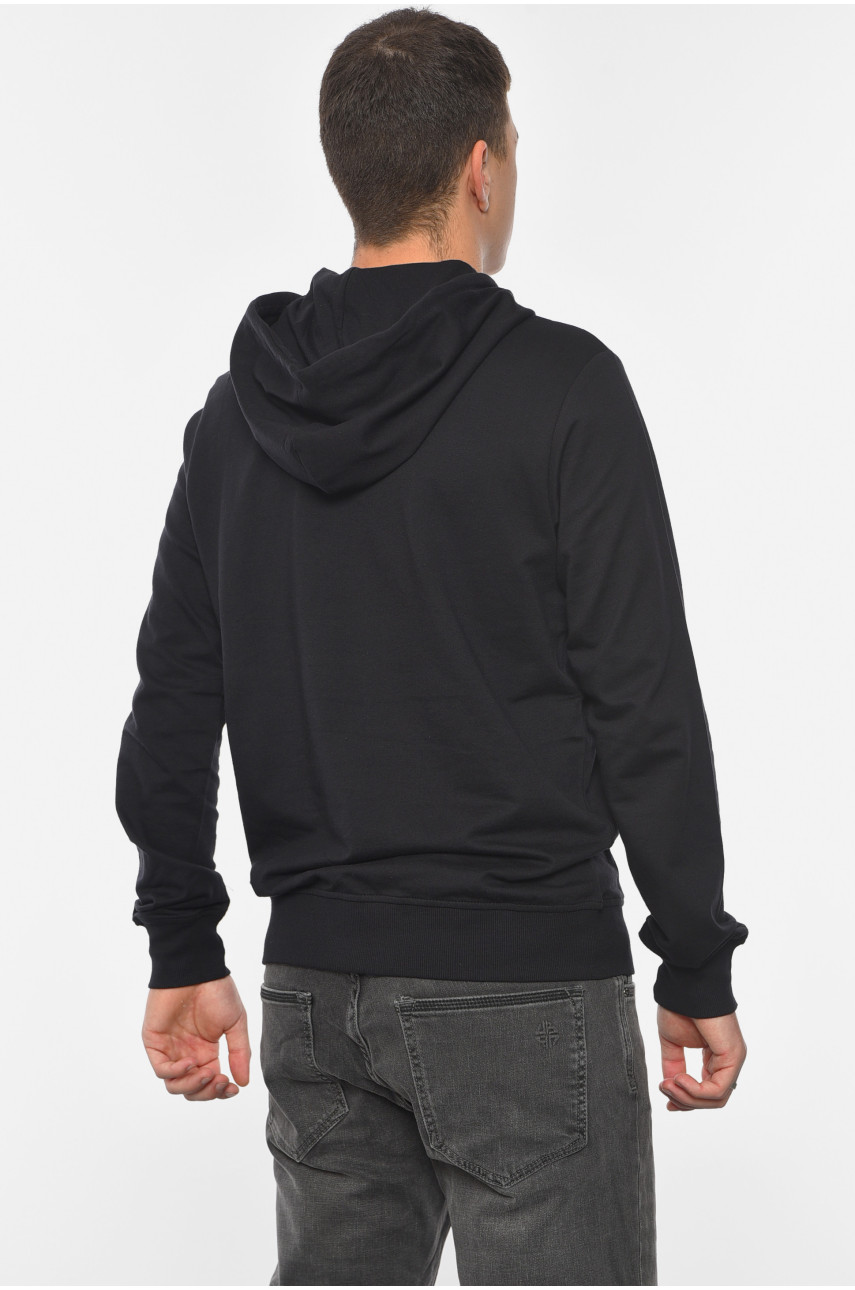 Худі чоловіче чорного кольору 714 190347 Худі чоловіче чорного кольору 714 190347