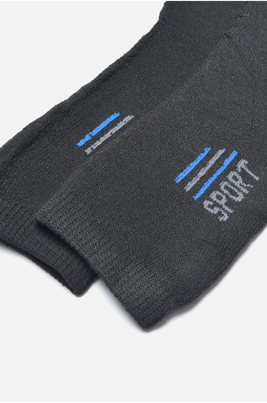 Носки мужские махровые черного цвета 104 190358