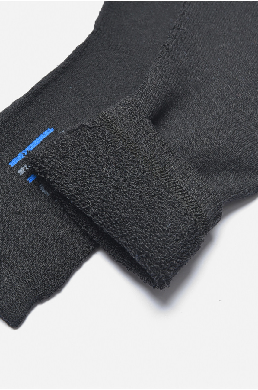 Шкарпетки чоловічі махрові чорного кольору 104 190358