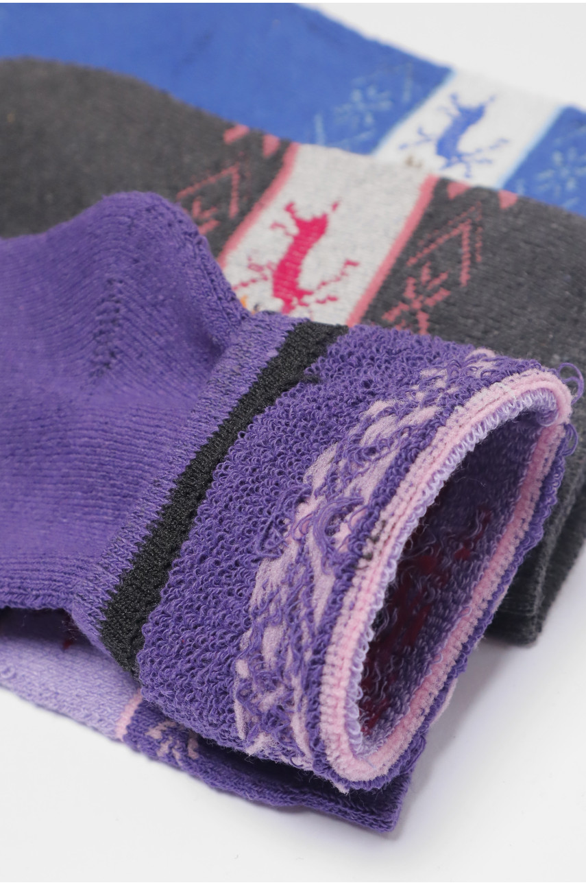 Набір шкарпеток жіночих махрових 3 штуки 701 190367