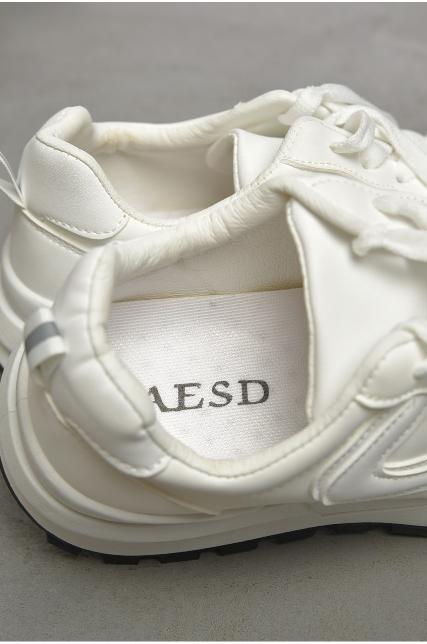 Кросівки жіночі білого кольору на шнурівці Уцінка 542-138 190374 Кросівки жіночі білого кольору на шнурівці Уцінка 542-138 190374