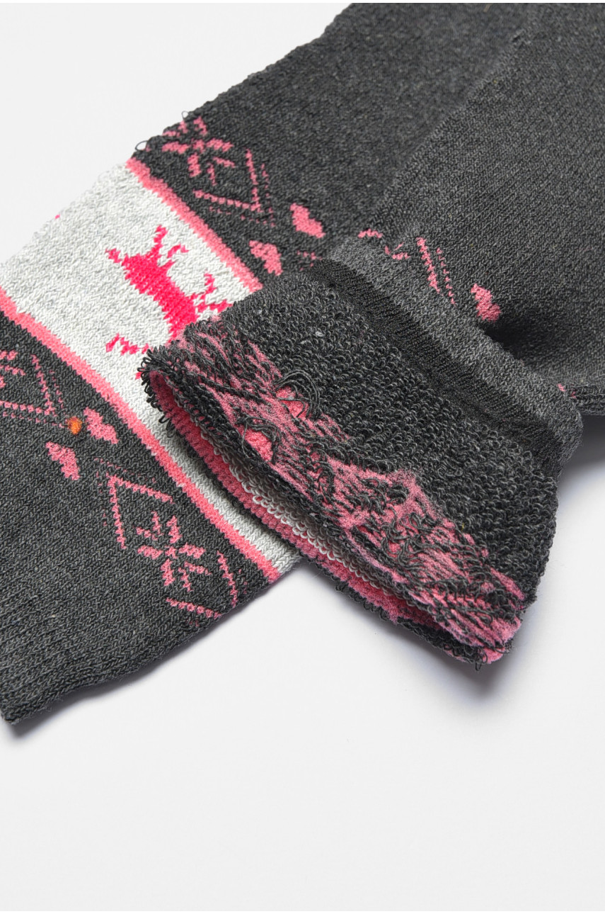 Шкарпетки жіночі махрові сірого кольору 701 190377 Шкарпетки жіночі махрові сірого кольору 701 190377