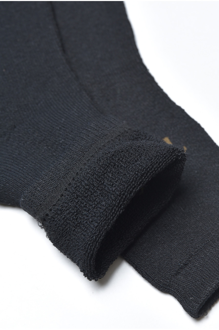 Шкарпетки чоловічі махрові чорного кольору А308 190390