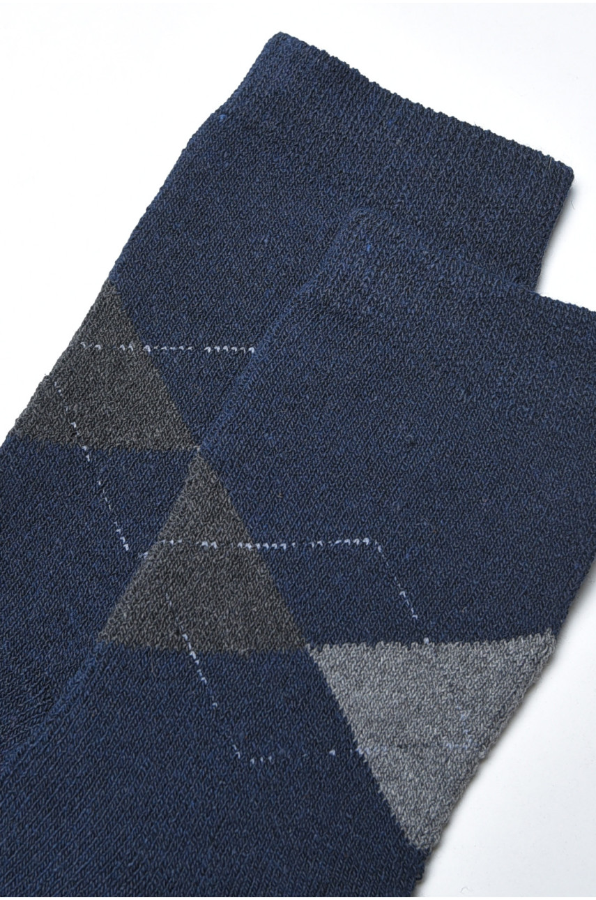 Носки мужские махровые синего цвета А309 190396 Носки мужские махровые синего цвета А309 190396