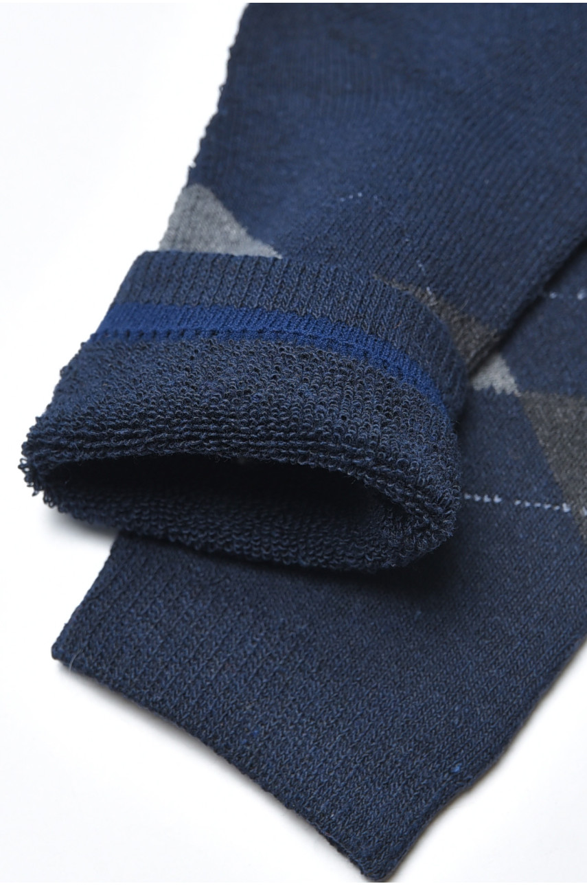 Носки мужские махровые синего цвета А309 190396 Носки мужские махровые синего цвета А309 190396