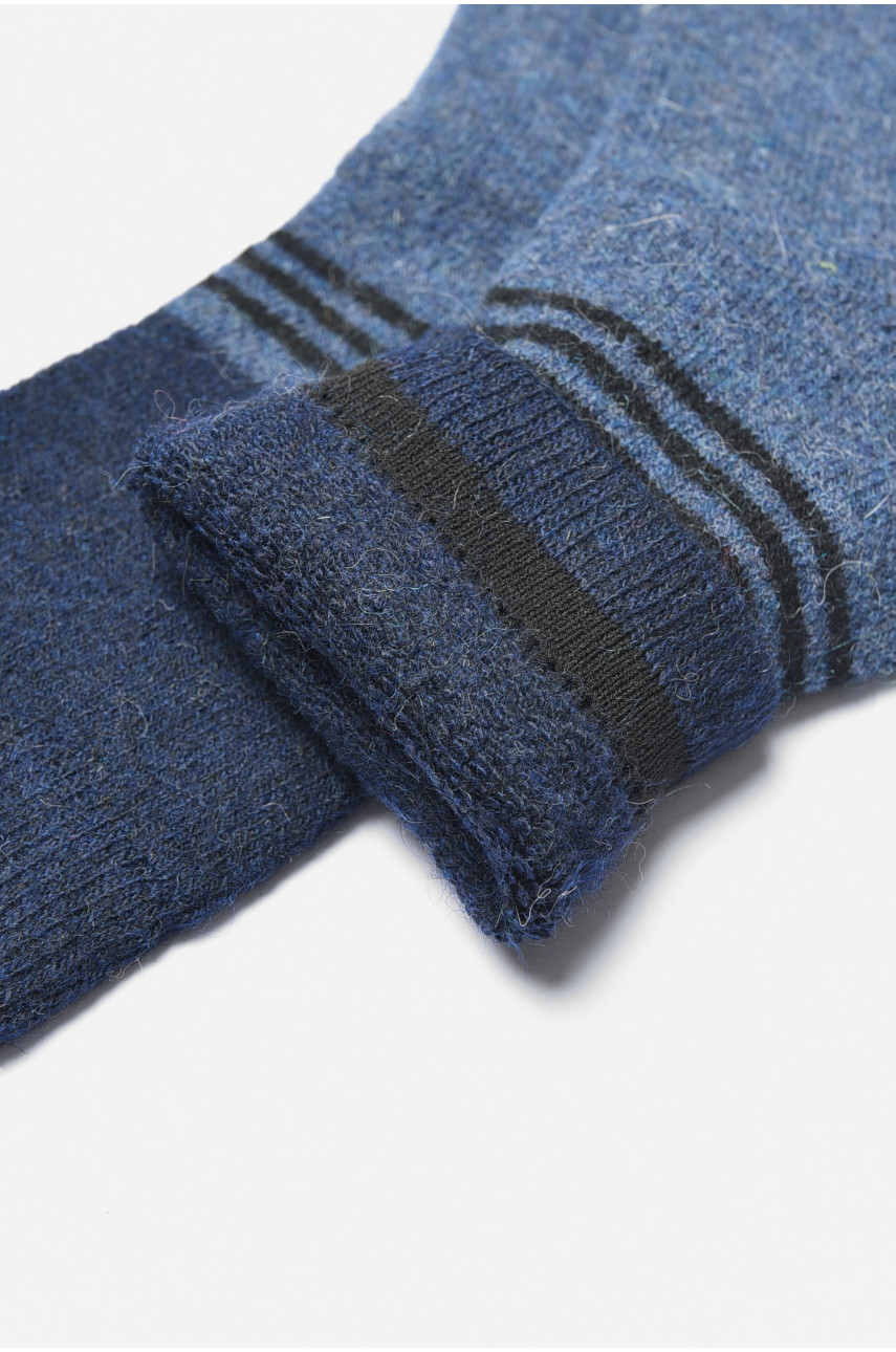 Носки мужские махровые ангоровые синего цвета К21-6 190499 Носки мужские махровые ангоровые синего цвета К21-6 190499