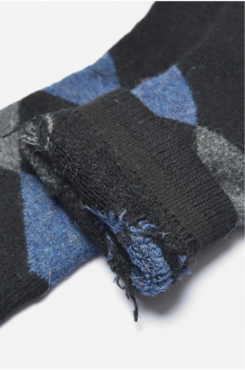 Шкарпетки чоловічі махрові ангорові чорного кольору К21-7 190500