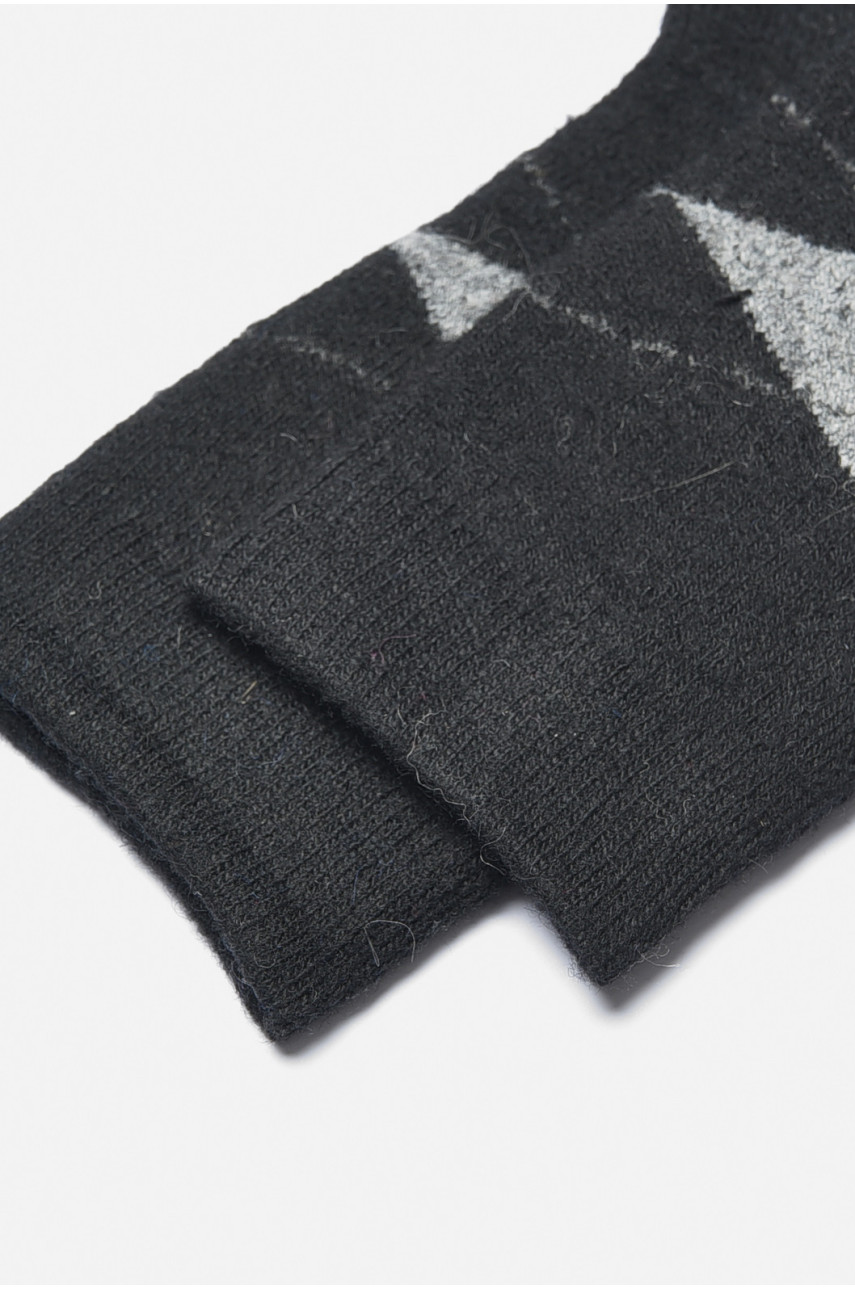Носки мужские махровые ангоровые черного цвета К21-2 190522