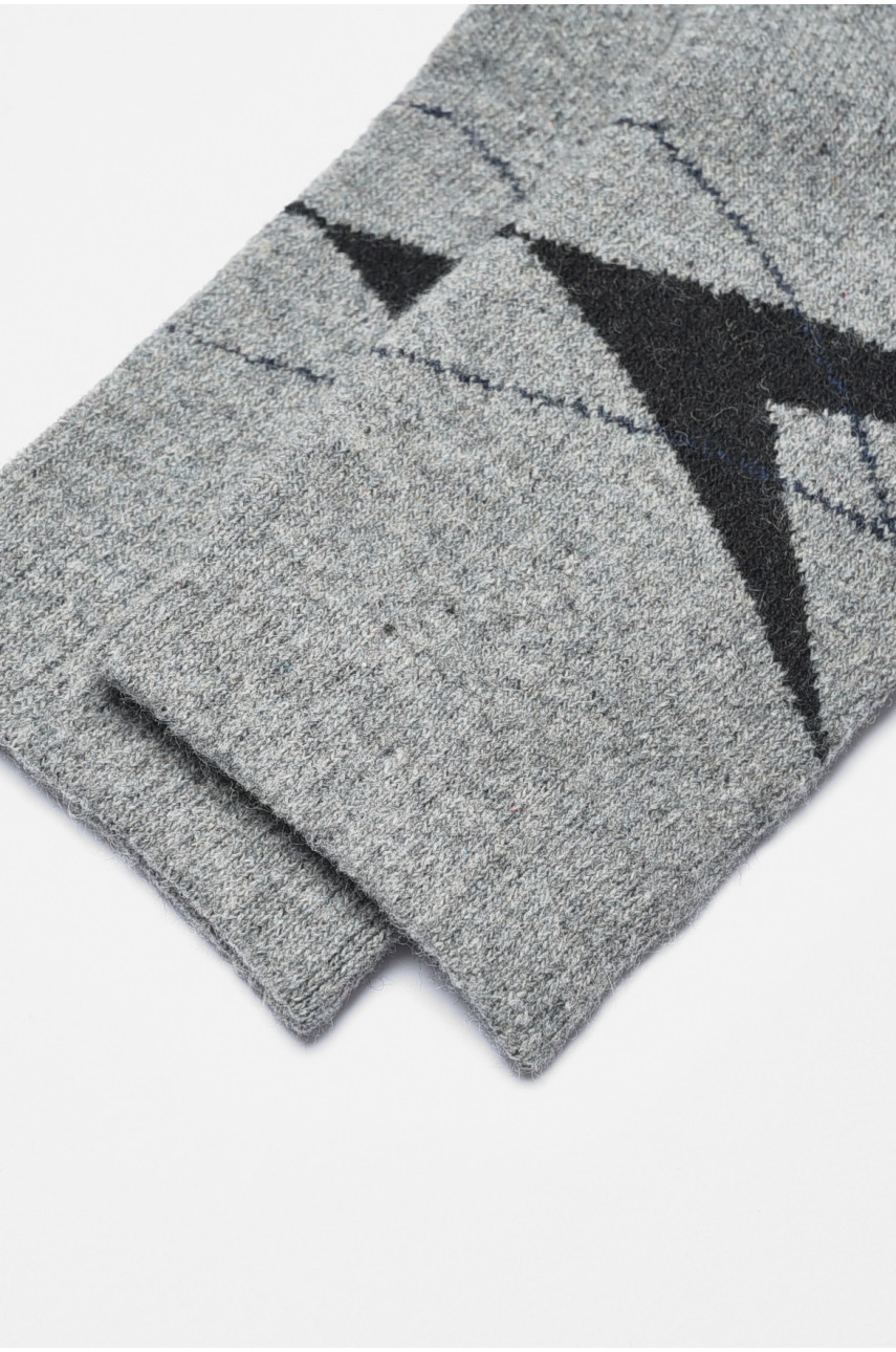 Носки мужские махровые ангоровые серого цвета К21-2 190523