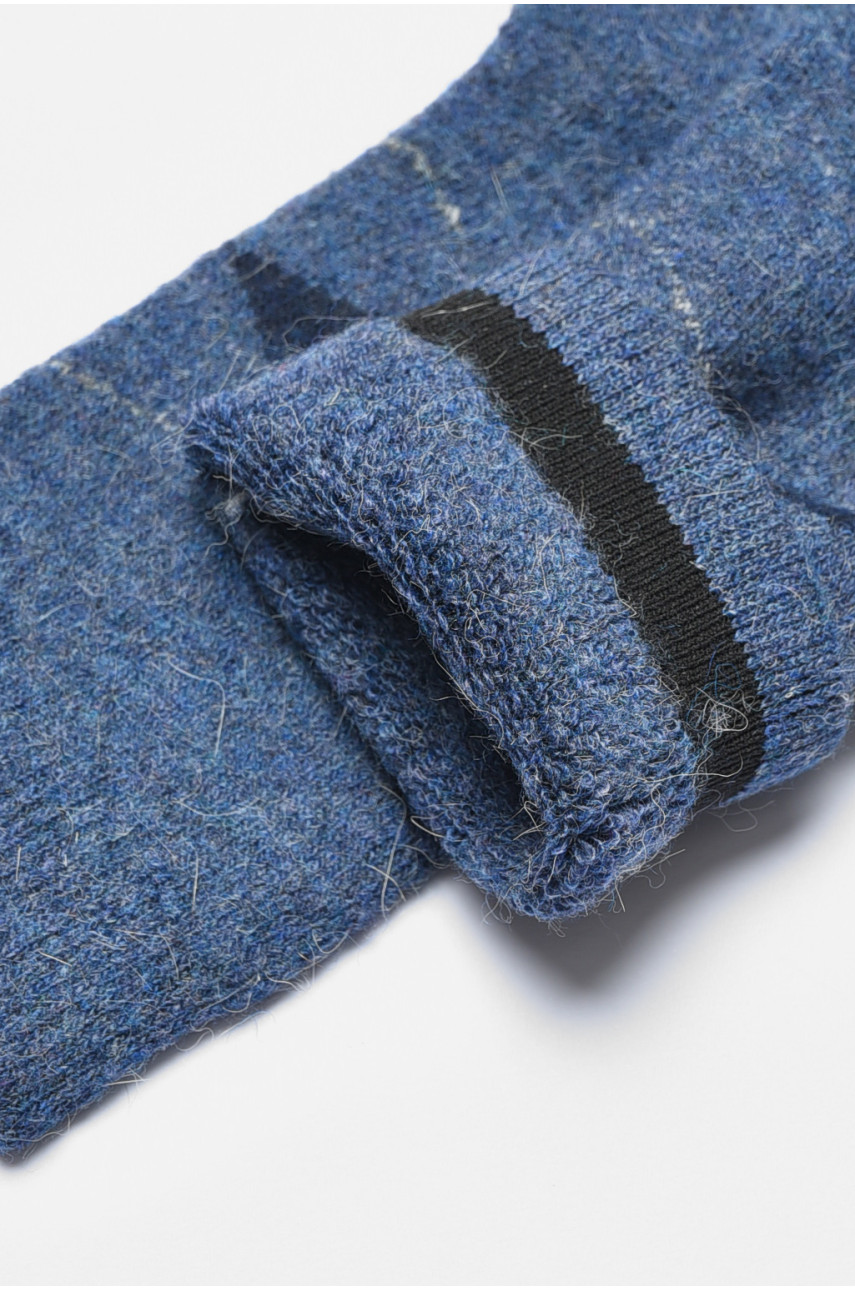 Носки мужские махровые ангоровые синего цвета К21-2 190526