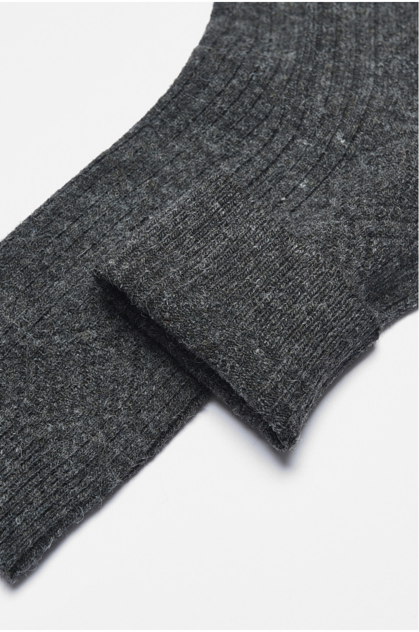 Носки мужские кашемировые серого цвета В2615 190539 Носки мужские кашемировые серого цвета В2615 190539