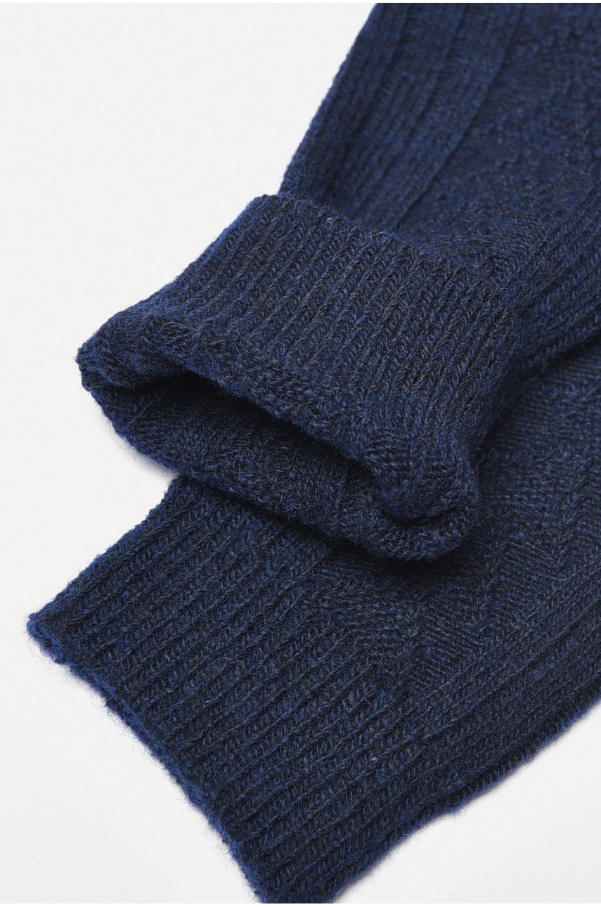 Носки мужские на собачьей шерсти синего цвета В2603 190547