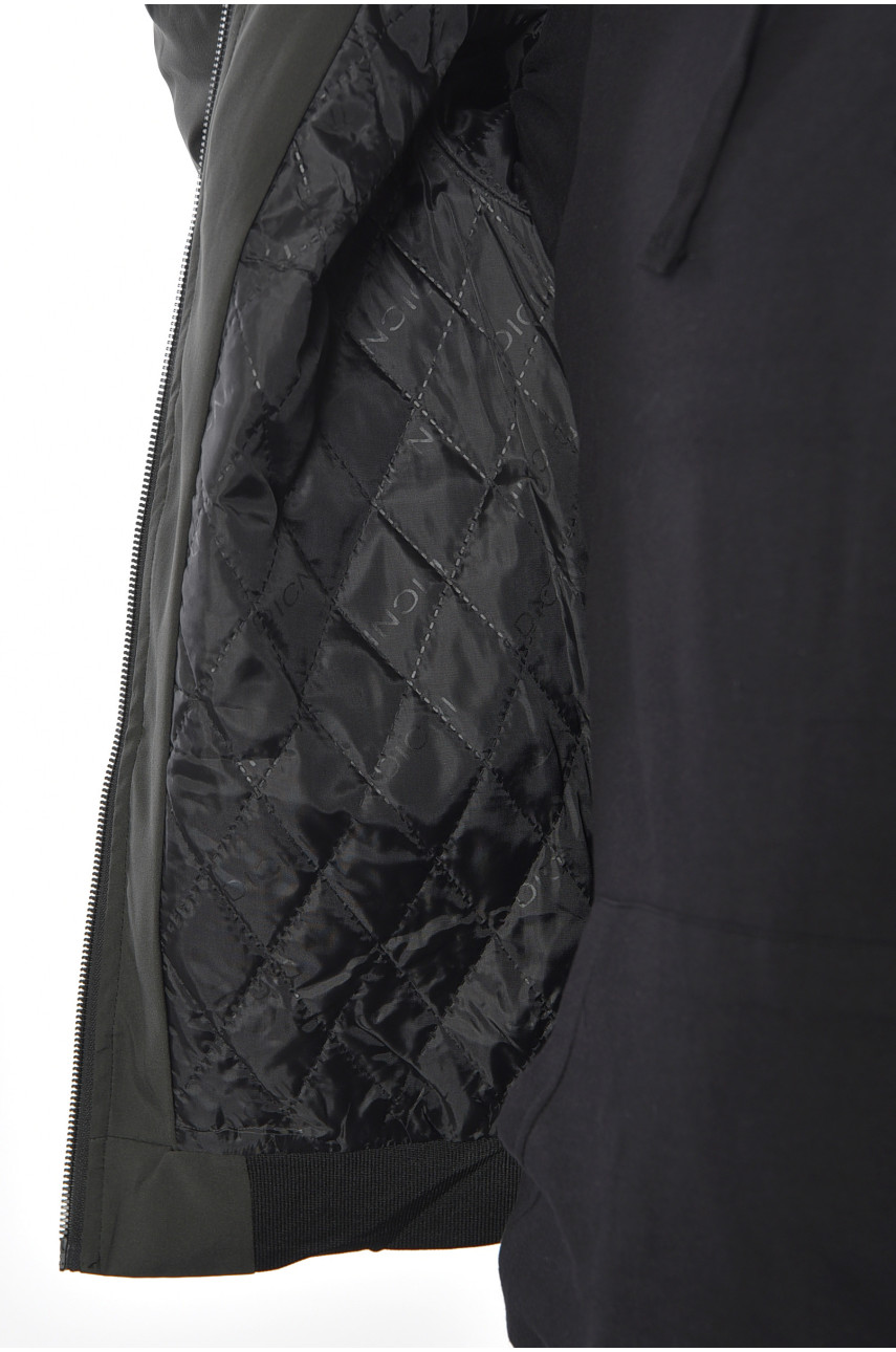 Бомбер мужской однотонный темно-серого цвета НВ-1-М 190557