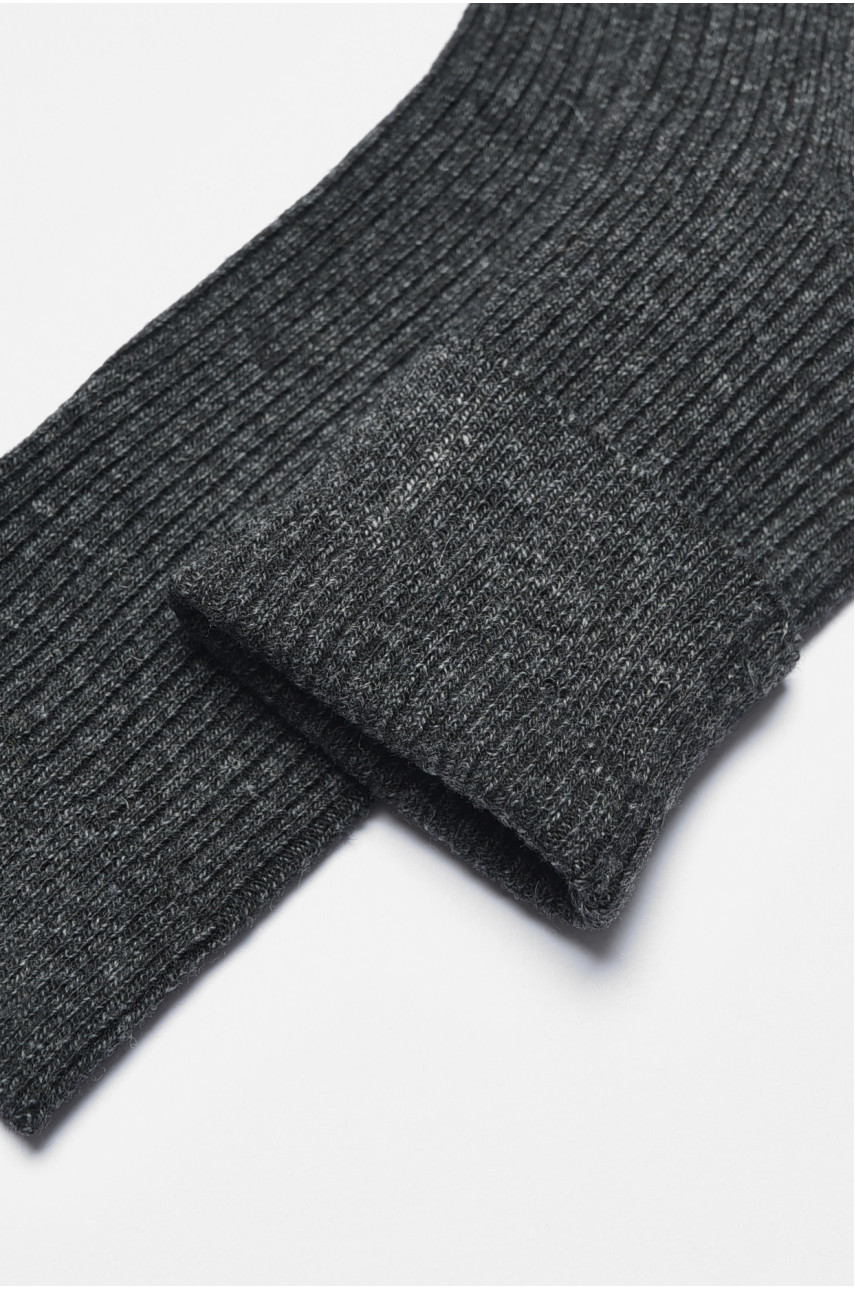 Носки мужские махровые на верблюжьей шерсти черного цвета В2621 190560