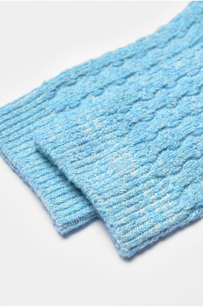 Носки женские на верблюжьей шерсти голубого цвета А1924 190571