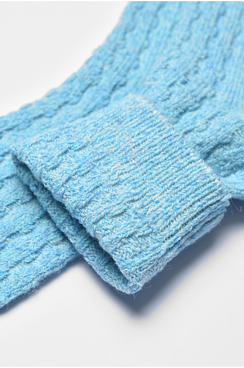 Носки женские на верблюжьей шерсти голубого цвета А1924 190571 Носки женские на верблюжьей шерсти голубого цвета А1924 190571