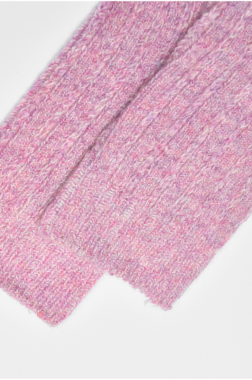 Носки женские кашемировые сиреневого  цвета А1923 190578