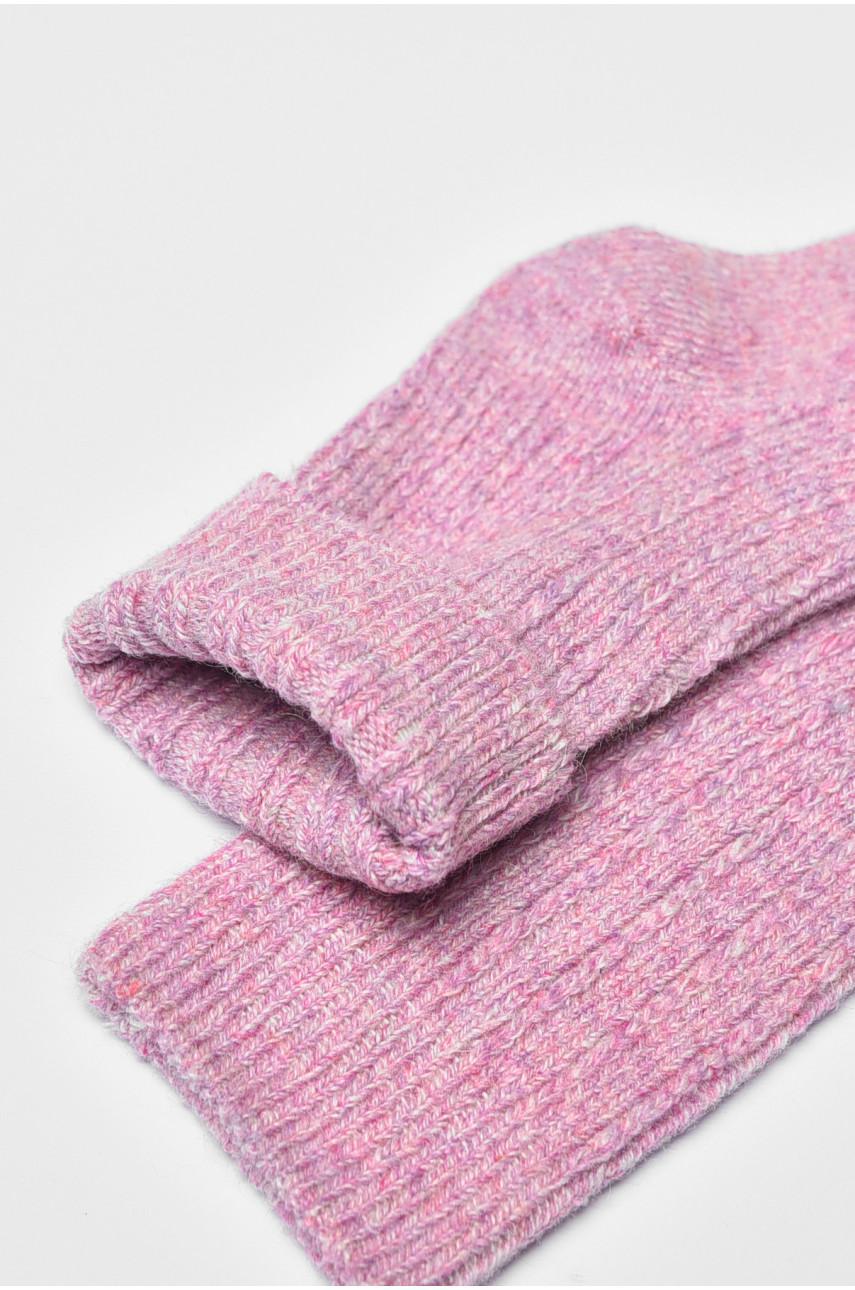 Носки женские кашемировые сиреневого  цвета А1923 190578