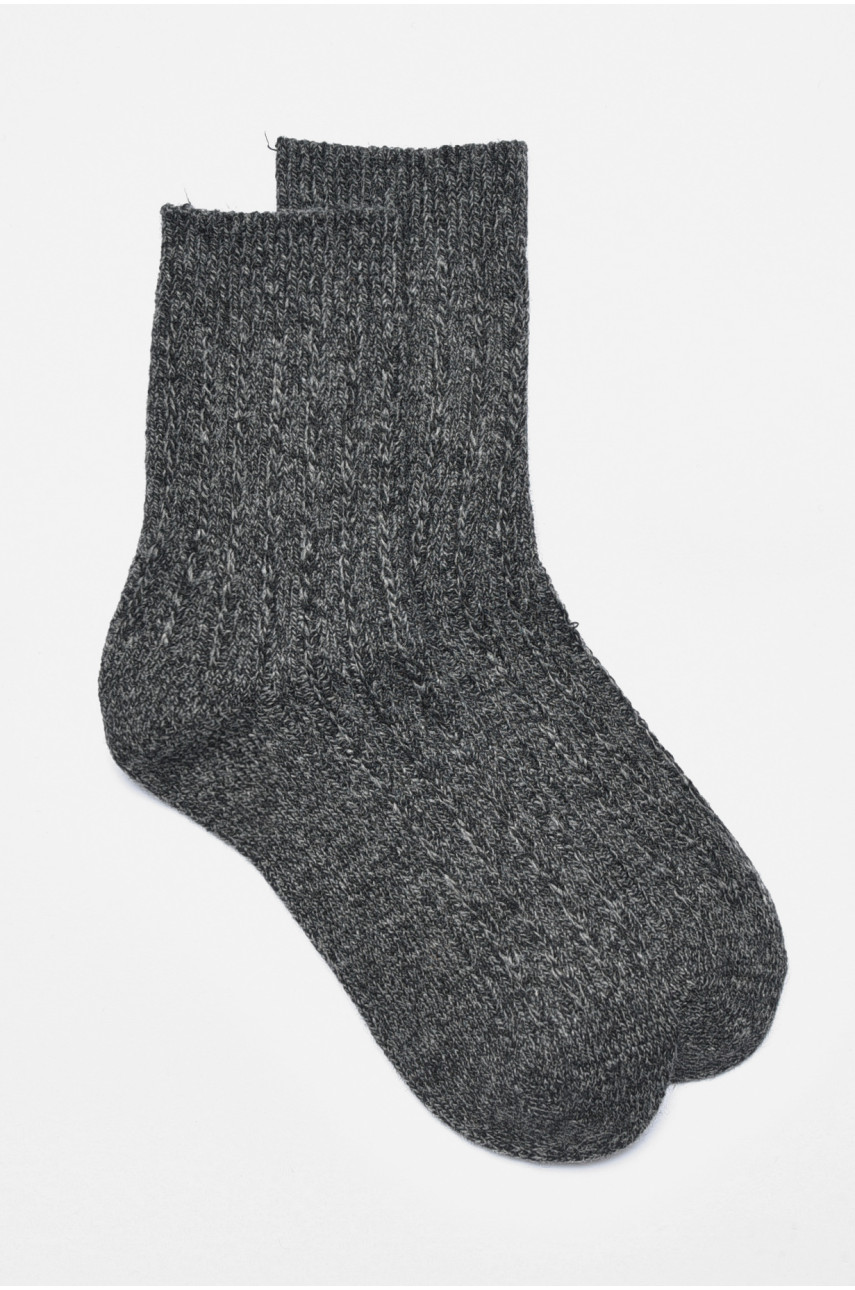 Шкарпетки жіночі кашемірові темно-сірого кольору А1923 190579 Шкарпетки жіночі кашемірові темно-сірого кольору А1923 190579