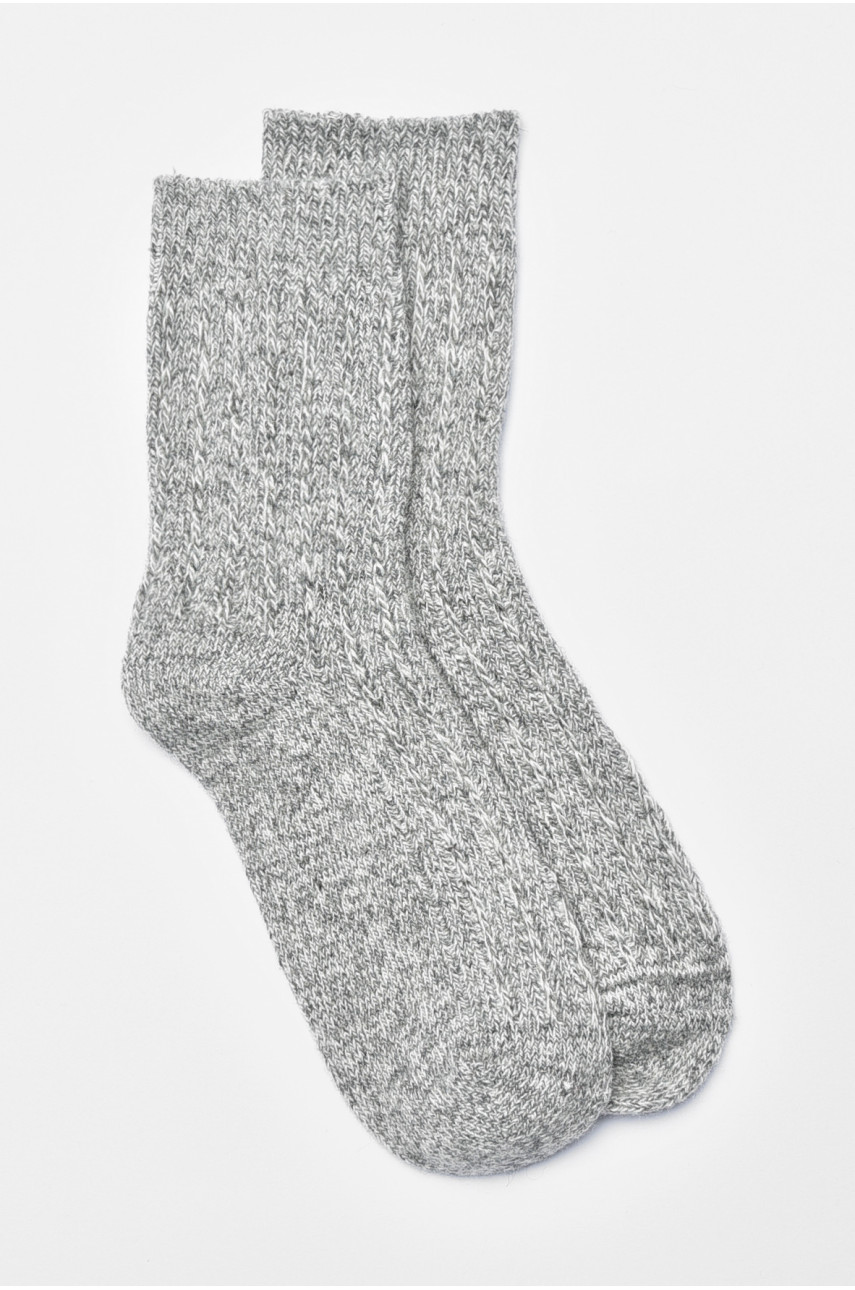 Носки женские кашемировые серого цвета А1923 190583 Носки женские кашемировые серого цвета А1923 190583