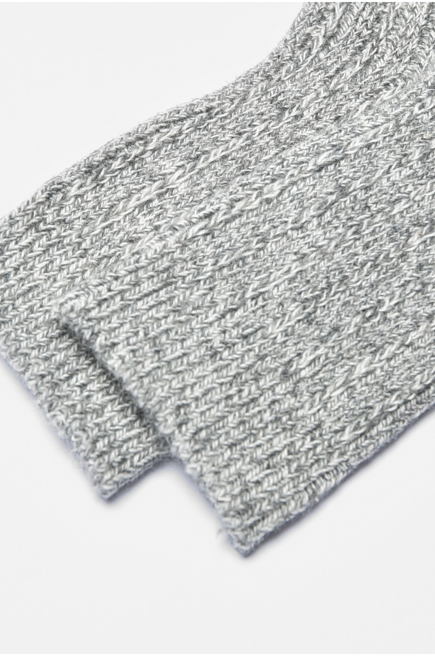 Носки женские кашемировые серого цвета А1923 190583 Носки женские кашемировые серого цвета А1923 190583