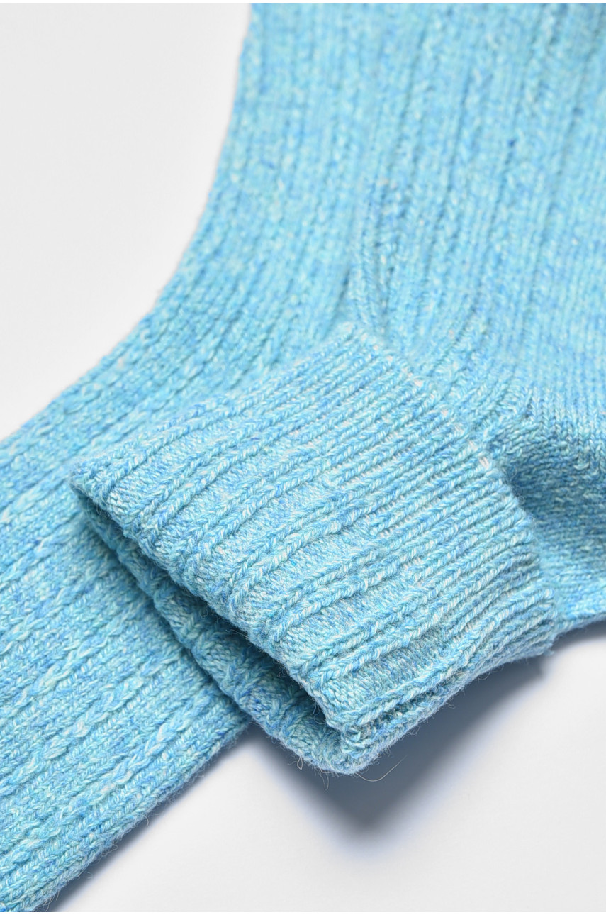 Шкарпетки жіночі кашемірові блакитного кольору А1923 190586