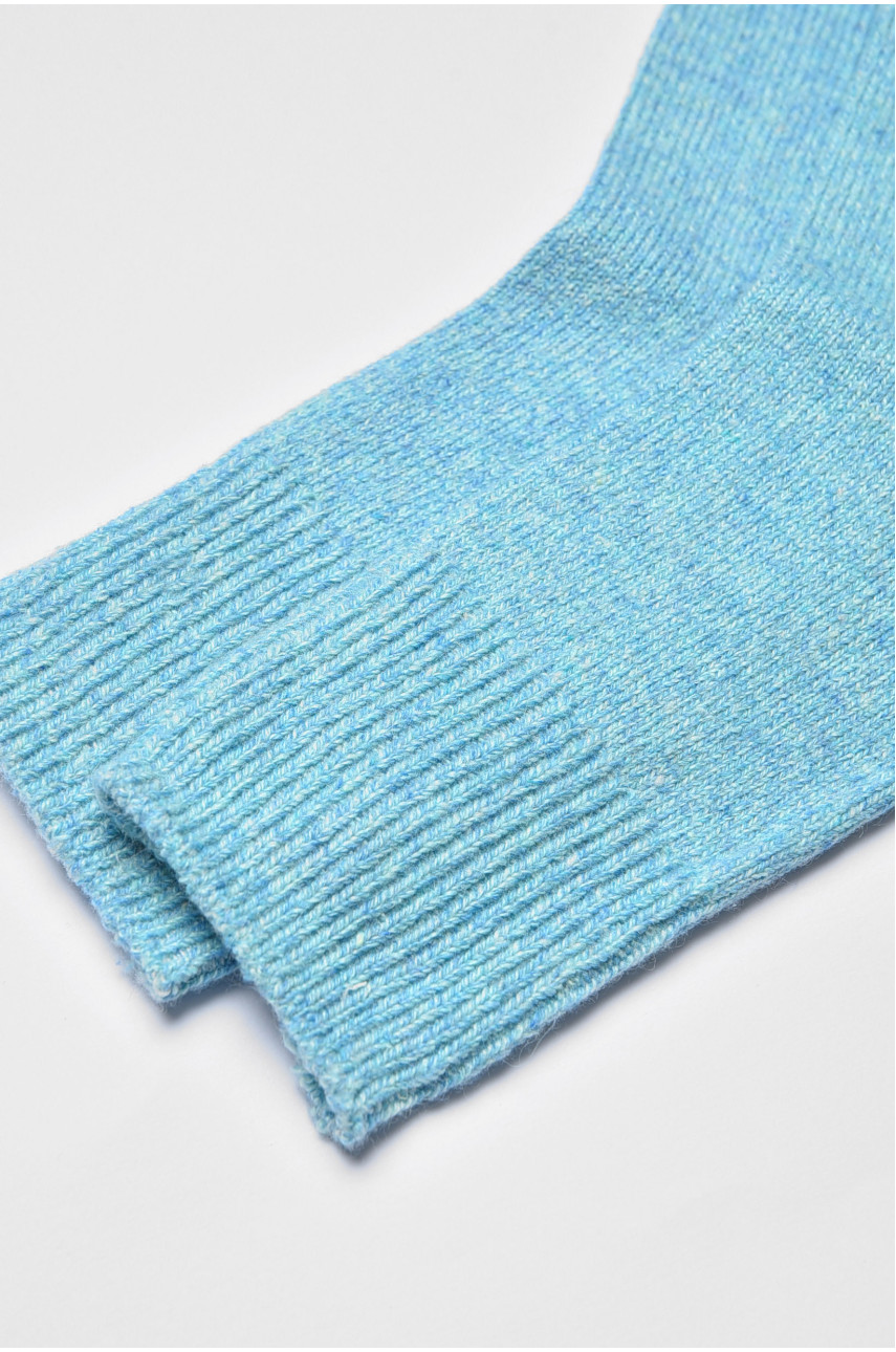 Шкарпетки жіночі ангорові блакитного кольору А1906 190603 Шкарпетки жіночі ангорові блакитного кольору А1906 190603